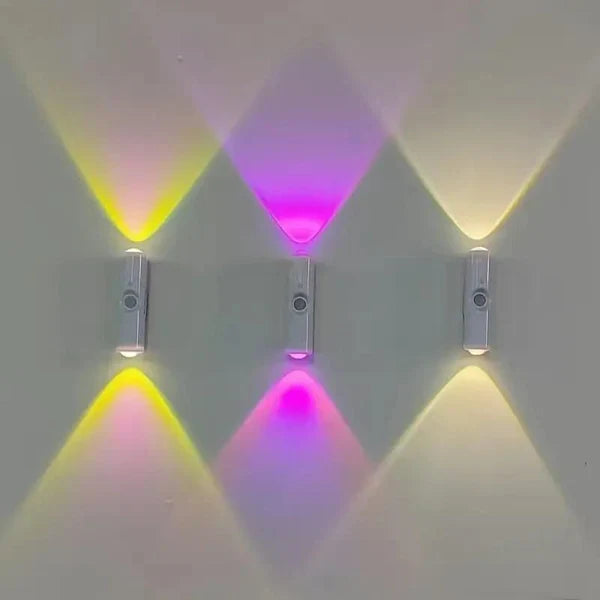 Up & Down Lit Hill Shape Sensor LED Wall Lights